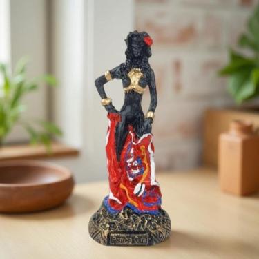 Imagem de Imagem pomba Gira Sete Saias estátua umbanda candomblé resina 15 cm