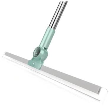 Imagem de Rodo Limpador de Silicone Multifuncional com Cabo Extensível, Verde Menta