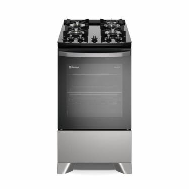 Imagem de Fogão 4 Bocas Electrolux Prata Efficient Com Mesa De Vidro  T