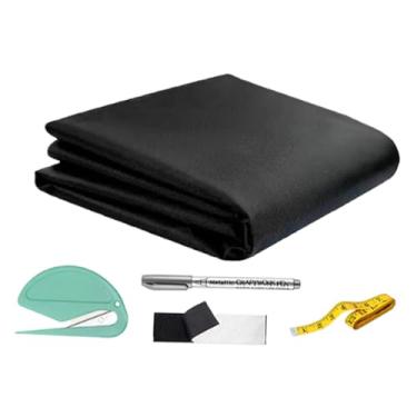 Imagem de WeiLaiKeQi Cortinas blackout para janelas, capa blackout para janelas, película autoadesiva portátil para privacidade, para quarto, escritório, trailer, 1.45mx2m