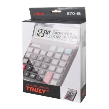 Imagem de Calculadora Truly 870-12 - 12 Dígitos - Preto