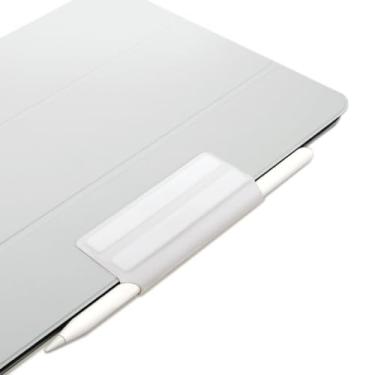 Imagem de OFA Pencil Holder Case compatível com Pencil 1st/2nd/Pro, funcional, dobrável, acessórios de capa magnética integrada, Apple Pencil 2nd / Pro carregamento sem fio, branco escuro