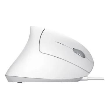 Imagem de Mouse Gamer Ergonomico Inland Sounds Usb OptIco Led, Branco