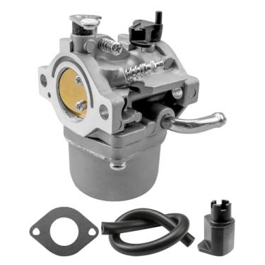Imagem de Kit de carburador de carburador de alumínio adequado para Troy-Bilt TB30R 10,5 HP 344cc cortador de grama trator de substituição do motor traseiro 13CC26JD011, com tubo de combustível e junta