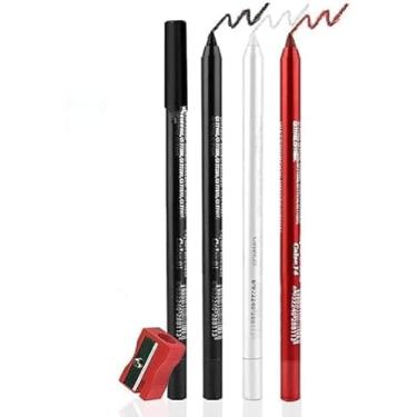 Imagem de Fato de lápis de delineador flash de gel colorido, 3 canetas de delineador de olhos, caneta de delineador de olhos impermeável, sombra de olhos, sobrancelha, lápis de olhos (01# 14#+22#)