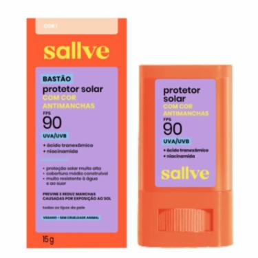 Imagem de Protetor Solar Bastão Sallve Antimanchas FPS90 COR 1 - 15g