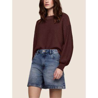 Imagem de Shorts Jeans e-co2 Cintura Alta Dzarm-Feminino