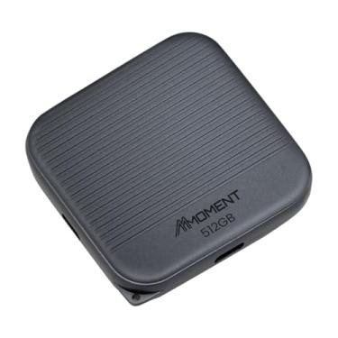 Imagem de MMOMENT SSD magnético externo portátil de 512 GB – leitura de 950 MB/s – para ProRes 4K – SSD de telefone compatível com MagSafe, USB-C, USB-A, iPhone 15/16, Mac, PC (MU P100)
