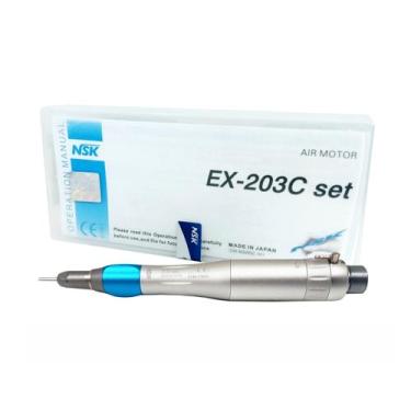 Imagem de Conjunto ex203c micro motor pneumatico peca reta e contra angulo nsk -