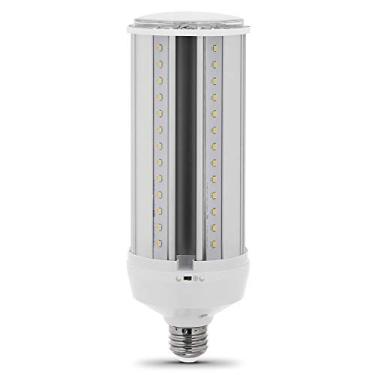 Imagem de Feit Electric C4000/5K/MM/LEDI 300W Equivalente 38-Watt Não-Regulável Sensor de Movimento Ultra Brilhante Ativado 4000 Lumen Corn Cob Security Lâmpada de LED Quintal, 8,5" A x 3" D, 5000K (Luz Diurna)