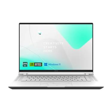 Imagem de GIGABYTE AERO 16 OLED: 16,0" 16:10, moldura fina 4K UHD+ 3840x2400 OLED de 60 Hz, GPU NVIDIA GeForce RTX 4070 de 8 GB GDDR6, Intel Core i9-13900H, 32 GB de RAM DDR5, SSD de 1 TB, Win11 Pro (AERO 16 OL