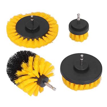 Imagem de 4 Pçs Escova Perfuradora Power Scrubber Escova de Lavar Acessório de Lavar 1/4 pol. Haste Hex PP Ferramenta de para Pia de Banheira