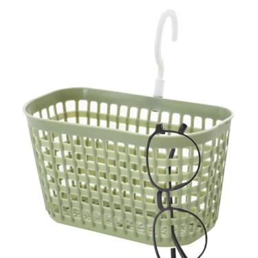 Imagem de Cesta de parede, organizador de armazenamento de malha respirável com gancho de rotação de 360 °, bandeja de organizador de funções de drenagem para suprimentos domésticos, ferramenta de armazenamento