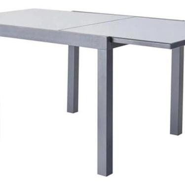 Imagem de Mesa Retangular Extensivel Jardim 90-160Cm Aluminio - Cinza - Naterial