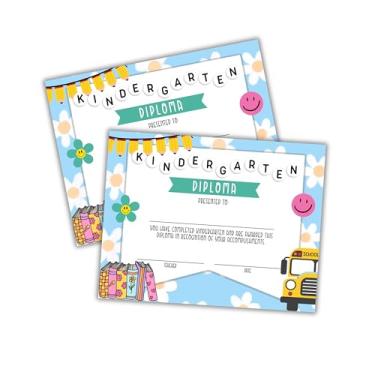 Imagem de Certificado de graduação de diploma de jardim de infância pacote com 30 pulseiras de amizade 21,6 x 28 cm Superlatives Class Awards Achievement Completion Recognition Teachers