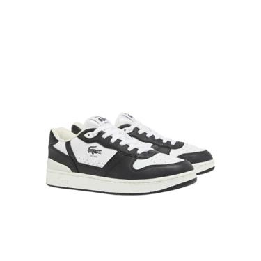 Imagem de Lacoste Tênis masculino T-Clip Set, Branco/preto, 40