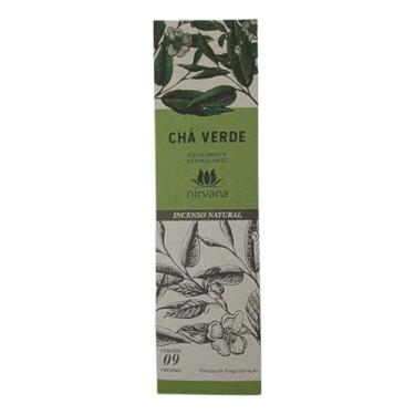 Imagem de Incenso Natural Nirvana Longa Duração Chá Verde 9 Varetas