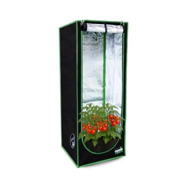 Imagem de Estufa Grow Tenda Cultivo Indoor Com Tela Anti Praga Premium Original Grande Barraca Tent Cabine Box Resistente Tecido Mylar 600D Altamente Refletivo Master Plants (80x80x180)
