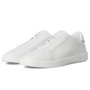 Imagem de Cole Haan Tênis masculino Grand Crosscourt Daily com cadarço até os dedos, Vachetta branco/natural, 45