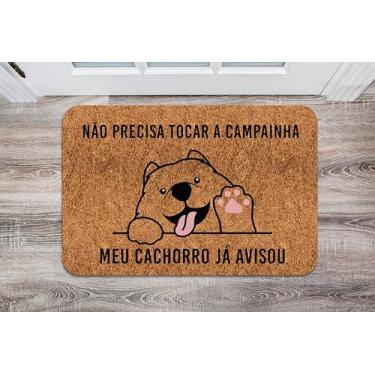 Imagem de Capacho Decorativo com Frases de Boas-Vindas 40x60cm | Tapete de Entrada Lavável, Antiderrapante – Ideal para Casa, Apartamento ou Varanda
