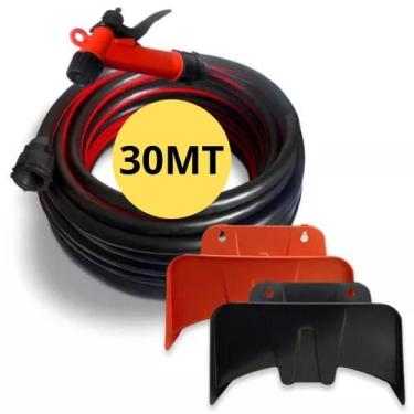 Imagem de Mangueira Jardim 30Mts Reforçada Trançada 7/16 Suporte - Hiperplast