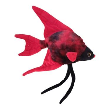Imagem de Pelúcia Peixe Tropical Animais Marinhos Peixe Vermelho Bicho Mundi