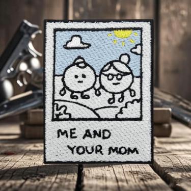 Imagem de Patch de Moral Engraçado Finally Home - Remendo Tático Bordado Me and Your Mom para Equipamento Militar, Mochilas, Bonés de Beisebol de Operador, Porta-Placas e Coletes - Patch Moral