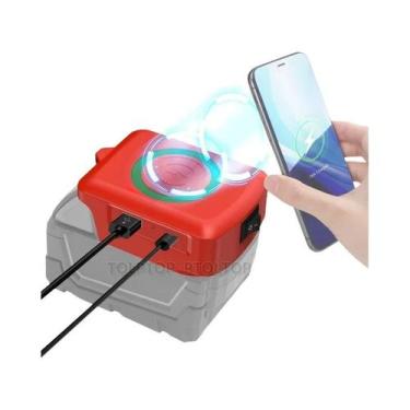 Imagem de Carregador Magnético Sem Fio De 18V Para Bateria Makita Dewalt Milwauk