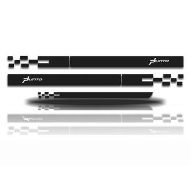 Imagem de Kit Adesivo Fiat Punto Faixa Lateral Mala - Cromo Sign