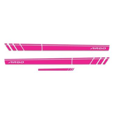 Imagem de Adesivo Faixa Lateral Sport Fiat Argo Modelo 2 - Cromo Sign