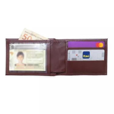 Imagem de Carteira Clássica Em Couro Com Porta Cartões E Documento Pull Up Pinhão
