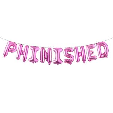 Imagem de Phinished Balloons, Ph.inisheD. Decorações de festa de formatura acabadas I'm Phinally Done para Ph.D. Grads and Survivors, Class of 2025 Parabéns Doctor Party Supplies, presente de doutorado