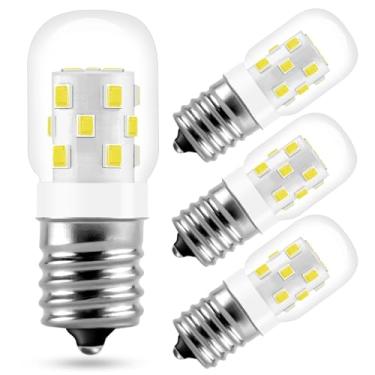 Imagem de Tupolife Lâmpada incandescente 8206232A 3W LED 40 Watt para eletrodomésticos, para lâmpadas LED de micro-ondas sob o capô, geladeiras, fogão, exaustor, lâmpada LED E17, 400LM 6000K, luz do dia, branca