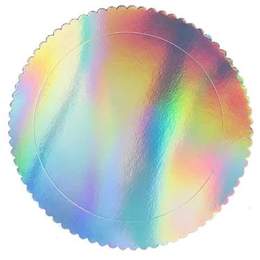 Imagem de Prato Cake Board Prato Para Bolo 15cm Redondo Festas SilverChef (1, Colorida)