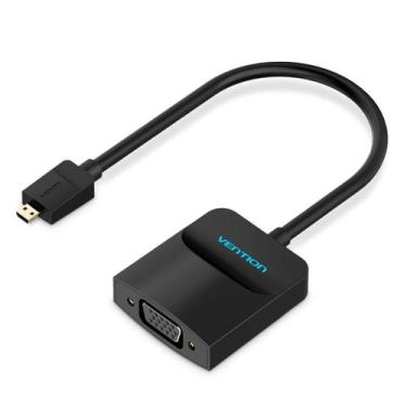 Imagem de Adaptador Conversor Micro HDMI Macho Para Vga Fêmea 1080p - Bbacomerci