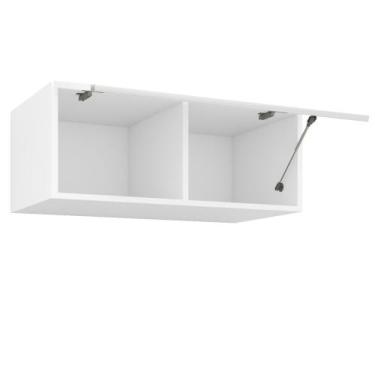 Imagem de Armário Aéreo Para Cozinha / Lavanderia 90cm 1 Porta Basculante Branco
