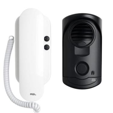 Imagem de Porteiro Eletrônico Residencial S100 Slim Monofone Agl Branco