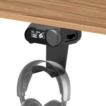 Imagem de FSNIWEKO Suporte embaixo da mesa para estação base sem fio SteelSeries Arctis Nova Pro (suporte para estação base + gancho para fone de ouvido)