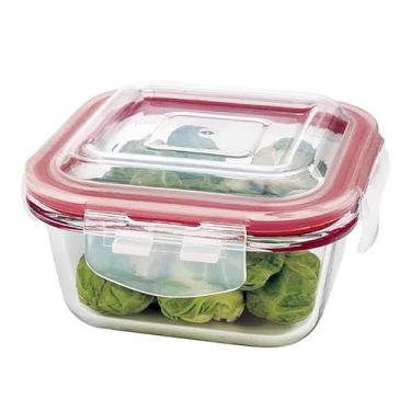 Imagem de POTE HERMETICO VIDRO QUADRADO 320 ml