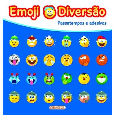 Imagem de Livro - Emoji Diversão Azul - Passatempos Diversão