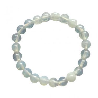 Imagem de Pulseira Pedra Da Lua Opalina Natural 8 Mm Boa Energias