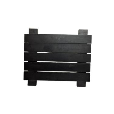 Imagem de painel canaletado modular 50x50 cm preto