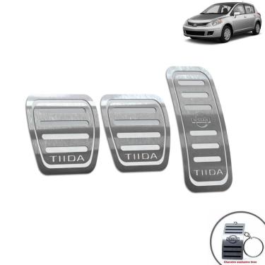 Imagem de Pedaleira Manual Aço Inox Nissan Tiida 2008 A 2013 Prata