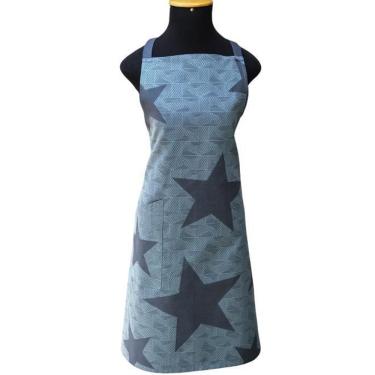 Imagem de Avental De Cozinha Geometric Stars 100% Algodão Jaquarde