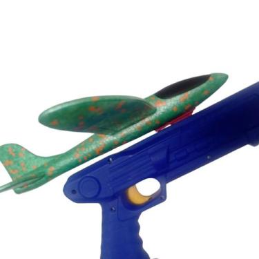 Imagem de brinquedo lançador de avião com catapulta ao ar livre - DropJT