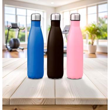 Imagem de GARRAFA SQUEEZE INOX TERMICA CORES SORTIDAS 350ML - CM24