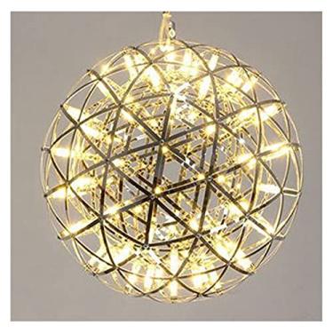 Imagem de Luminária Retro, Lustre Lustre Moderno - Estilo Spark Ball Lamp Quarto Sala de Estar Iluminação Loja de Roupas Escada Luz Decorativa