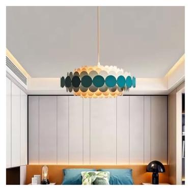 Imagem de Lustre de teto minimalista moderno, sala de estar, quarto, lâmpadas suspensas para teto, luz pendente criativa, decoração de quarto, lustre LED, lâmpadas de lustre
