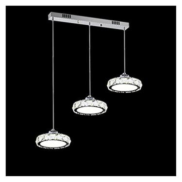 Imagem de Luminária retrô, lustre moderno, luminária pendente de cristal, lâmpada suspensa compatível com sala de jantar, cozinha, ilha, luzes pendentes, decoração para casa