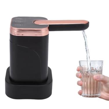 Imagem de POCREATION Bomba Portátil de Água Com Dispenser Elétrico, Carregamento USB, 3 Modos de Dispensação para Galões de 5 Galões, Ideal para Acampamento, Viagem e Escritório (Preto)